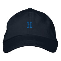 Initial H - Letter Character Monogram Handsome-Hat