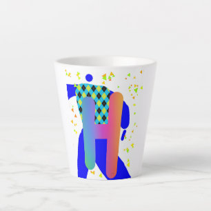 INITIAL H MONOGRAM LATTE MUG
