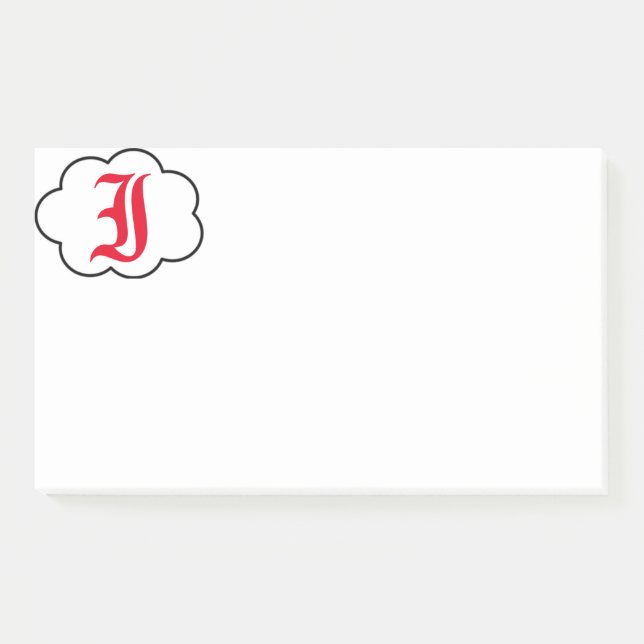 Initial I Monogram Notes (Front)