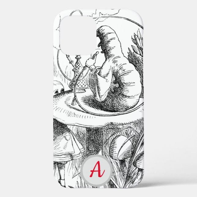 INITIAL IPHONE 12 CASE Hookah-Smoking Caterpillar (Back)