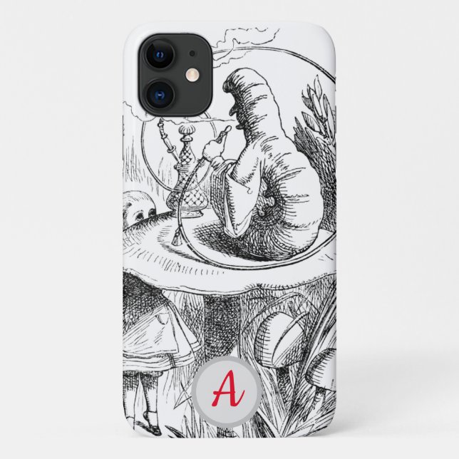 INITIAL IPHONE CASE Hookah-Smoking Caterpillar (Back)