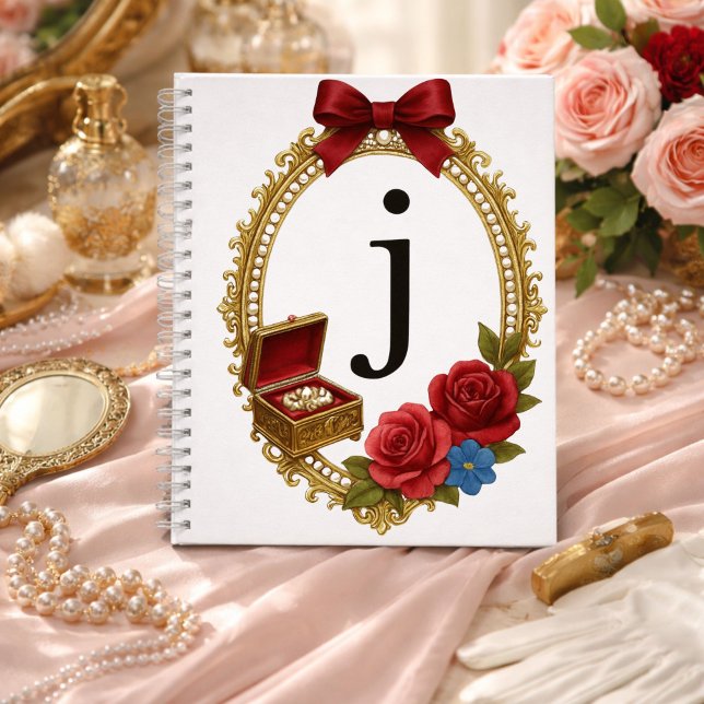 Initial J Personalised Gift Elegant Regency Notebook (Creator Uploaded)