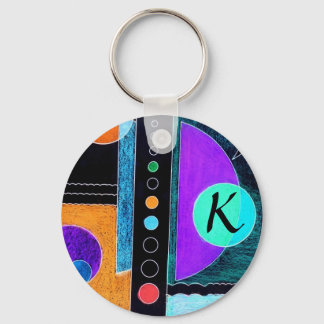 Initial "K" Keychain