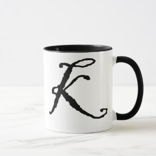 Initial K mug