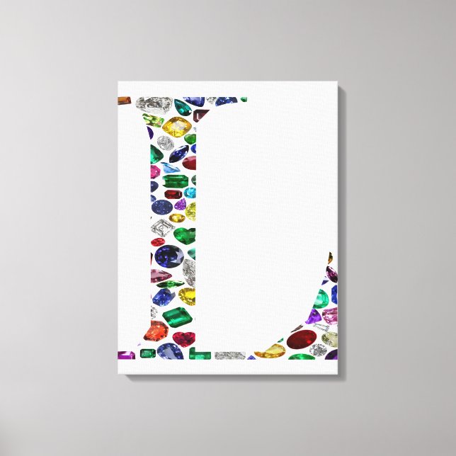 Initial L Canvas Print (Front)