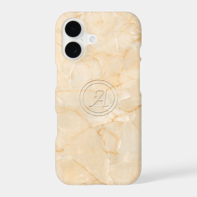 Initial Letter A With Marble Print Effect (Back)