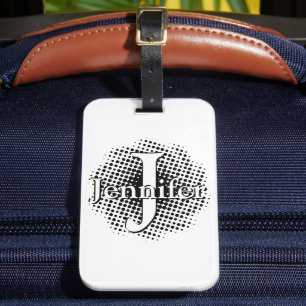 Initial Letter and Name Custom Luggage Tag