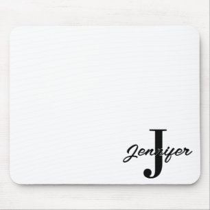 Initial Letter and Name Custom Mouse Mat