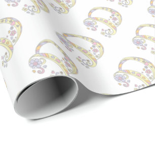 Initial letter D monogram personalised wrap Wrapping Paper