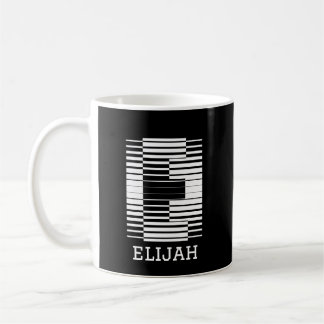 INITIAL LETTER E - ALPHABET NAME E COFFEE MUG