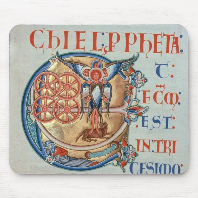 Initial Letter 'E' Et factum est Mouse Mat (Front)
