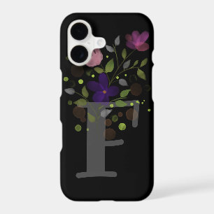 Initial Letter F Plus Floral Design