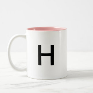 Initial Letter 'H' Mug