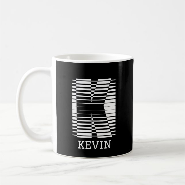 INITIAL LETTER K - ALPHABET NAME K COFFEE MUG (Left)