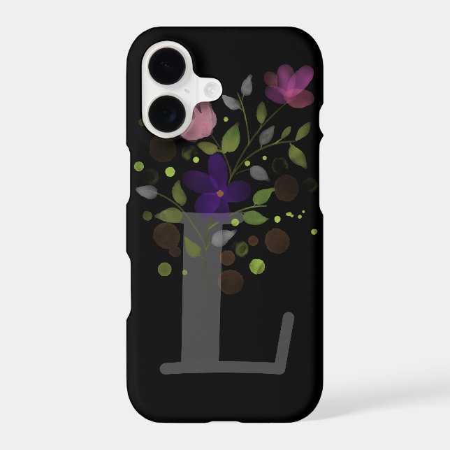Initial Letter L Plus Floral Design (Back)