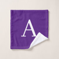 Initial Letter Monogram Modern Style Purple