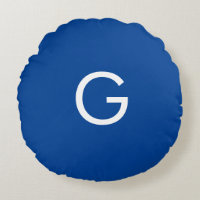 Initial Letter Monogram Modern Stylish Blue