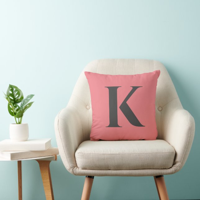 Initial Letter | Monogram Modern Stylish Trendy Cushion (Chair)