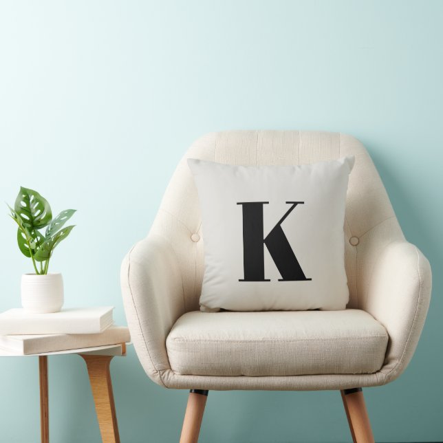Initial Letter | Monogram Modern Stylish Trendy Cushion (Chair)