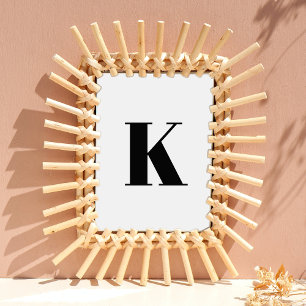 Initial Letter   Monogram Modern Stylish Trendy Poster
