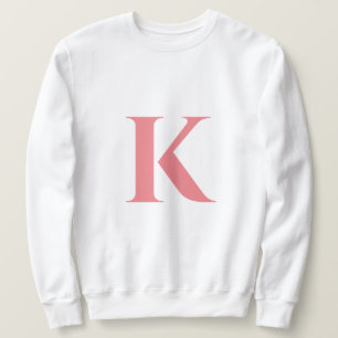 Initial Letter Monogram Modern Stylish Trendy Sweatshirt