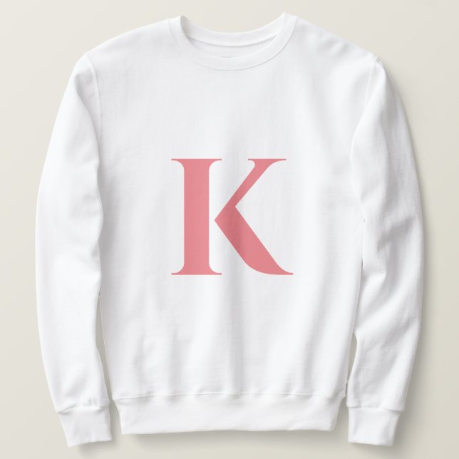 Initial Letter | Monogram Modern Stylish Trendy Sweatshirt (Design Front)