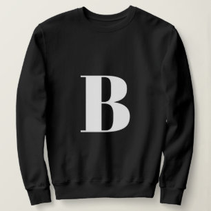 Initial Letter   Monogram Modern Stylish Trendy Sweatshirt