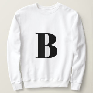 Initial Letter Monogram Modern Stylish Trendy Sweatshirt