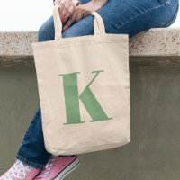 Initial Letter | Monogram Modern Trendy Sage Green
