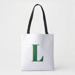 Initial Letter   Navy Monogram Modern Stylish Cool Tote Bag