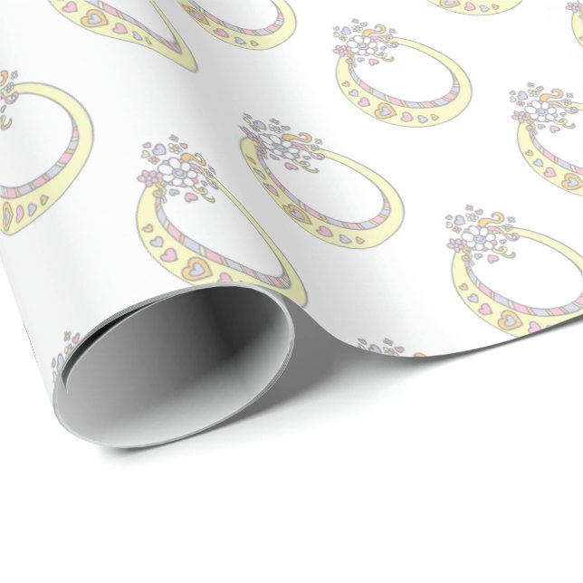Initial letter O monogram personalised wrap Wrapping Paper (Roll Corner)