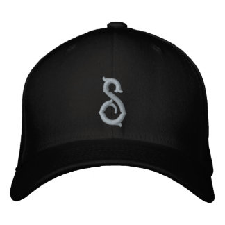 Initial Letter S  Embroidered Hat