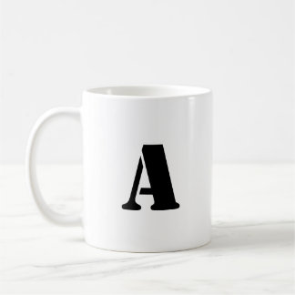 Initial Letter | Teal Monogram Modern Stylish Cool Coffee Mug