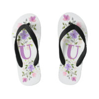 Initial Letter U Plus Floral Design