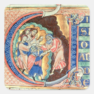 Initial Letter 'V'  Visio Abdie Square Sticker