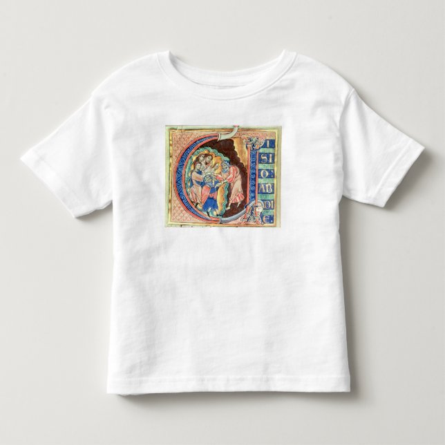 Initial Letter 'V'  Visio Abdie Toddler T-Shirt (Front)