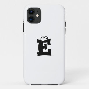 Initial Letter White Monogram Playful Phone case