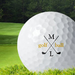 initial letters . personalized golf balls<br><div class="desc">A logo design of golf club with custom initials</div>