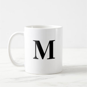 Initial M & Personalised Name Coffee Mug