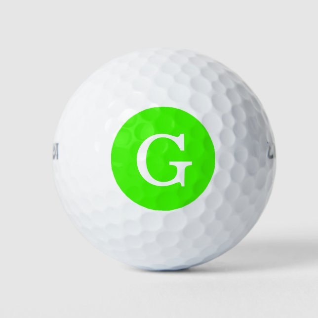 Initial Monogram Golf Balls (Front)