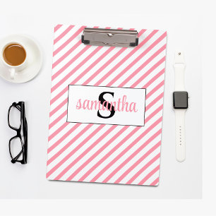Initial Monogram Name  Clipboard