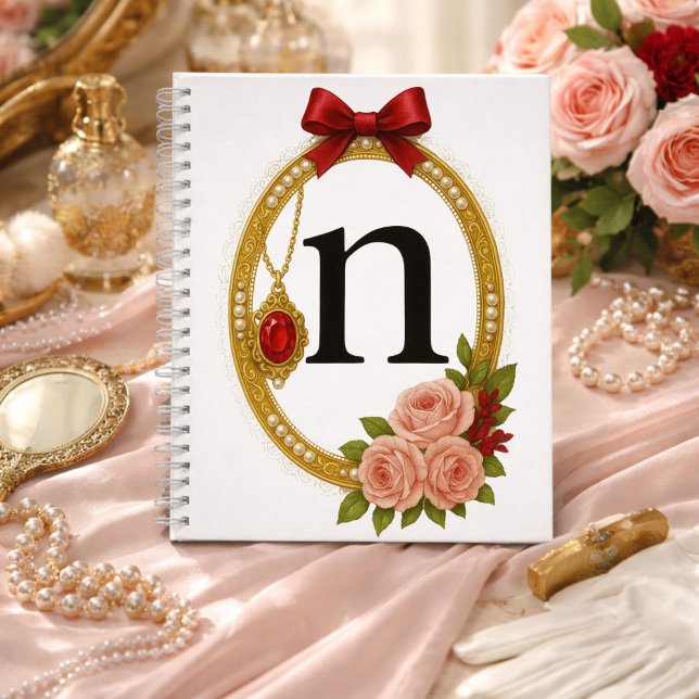 Initial N Special Gift Elegant Regency Notebook (Creator Uploaded)