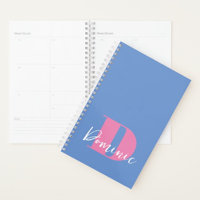 Initial + Name Personalised - Easy to Customise - Planner (Display)