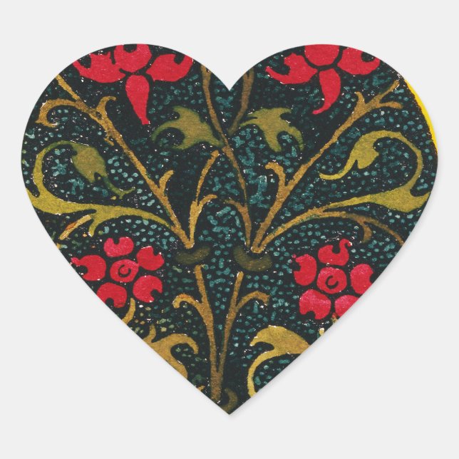 INITIAL O, 1520. HEART STICKER (Front)