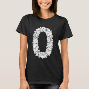 Initial O Capital Letter Funny Cat Lover Feline Ki T-Shirt