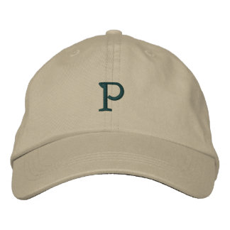 INITIAL "P" Designer Cap