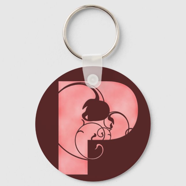 Initial P Key Ring (Front)