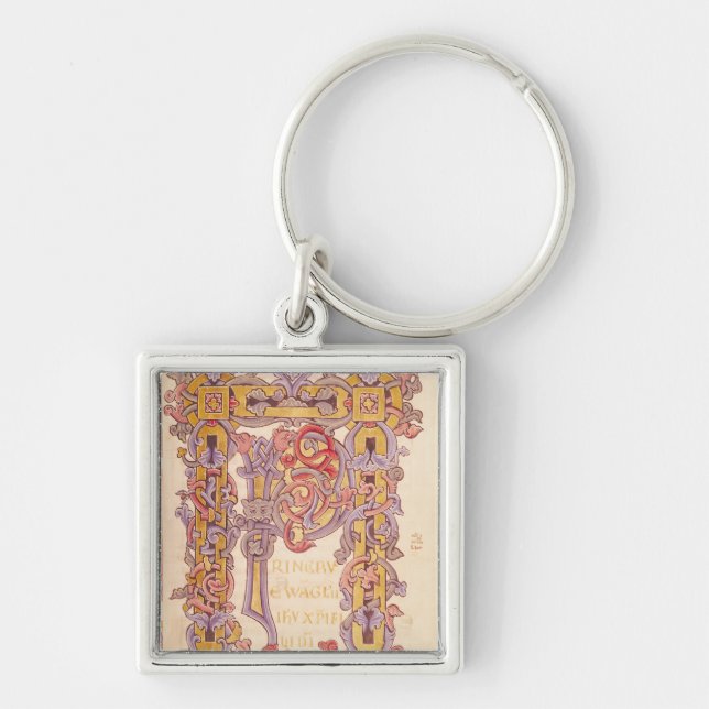 Initial 'P' Key Ring (Front)