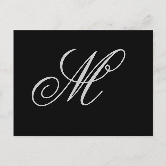 Initial personalised custom postcard (Front)