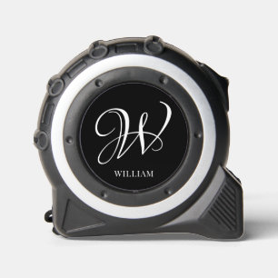 Initial Personalised Elegant Black Monogram  1
